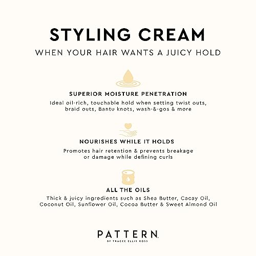 Beauty by Tracee Ellis Ross Styling Cream 15 fl oz - Hold & Definition for Curly Hair 3b-4