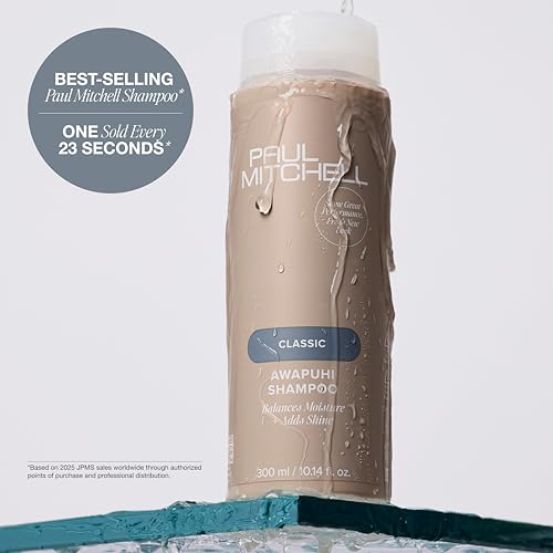 Awapuhi Shampoo, Balances Moisture + Adds Shine, For All Hair Types, Especially Fine + Static-Prone Hair, 10.14 fl. oz.