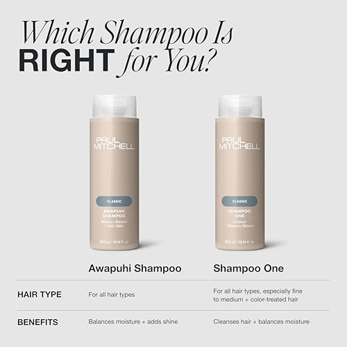 Awapuhi Shampoo, Balances Moisture + Adds Shine, For All Hair Types, Especially Fine + Static-Prone Hair, 10.14 fl. oz.