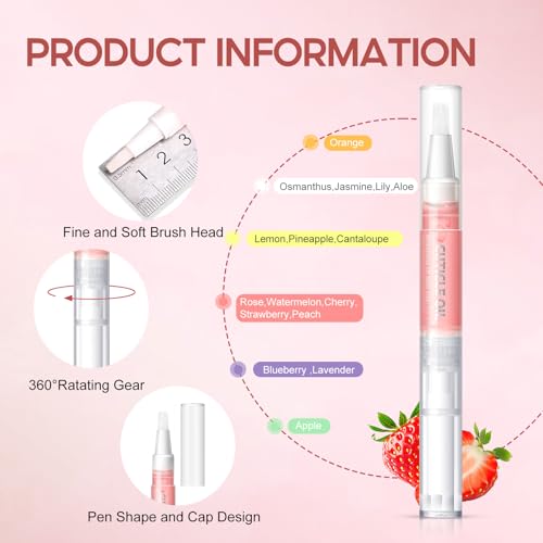 16Pcs Cuticle Oil Pen for Nail Care