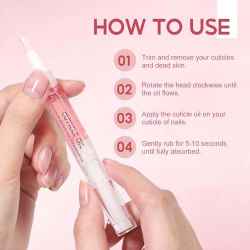 16Pcs Cuticle Oil Pen for Nail Care