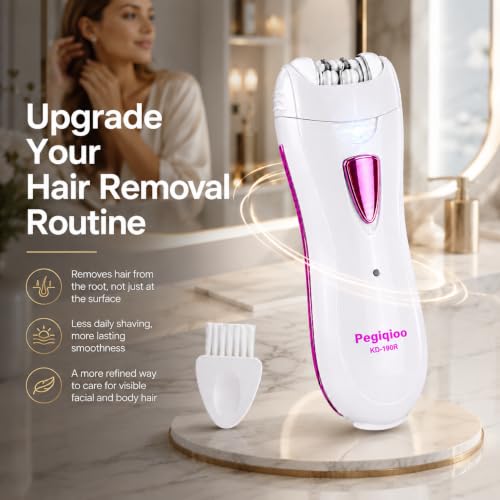 Mini Cordless Facial Epilator with LED Light