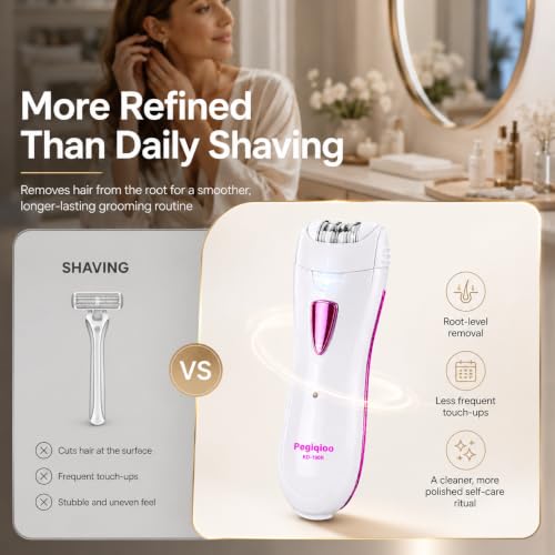 Mini Cordless Facial Epilator with LED Light