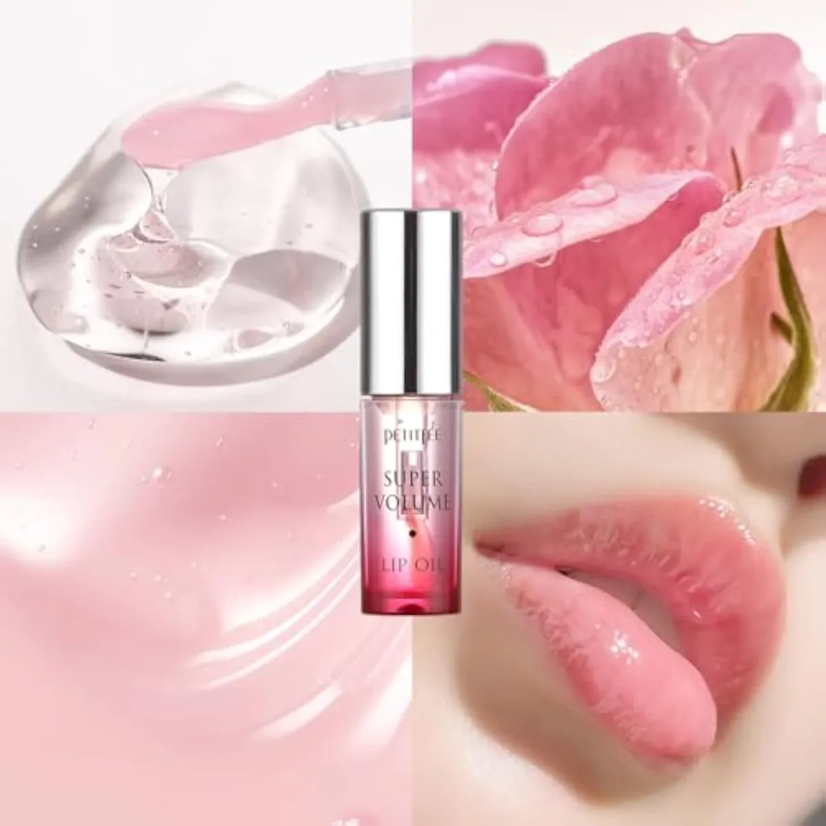 Lip Oil Super Volume 0.10 Oz | Plumping, Moisturizing, Glass Lips, Plump Lip Oil with Herbal Ingredients, Revitalizing, Volumizing, Nourishing Lips, Non-sticky, Non-artifi