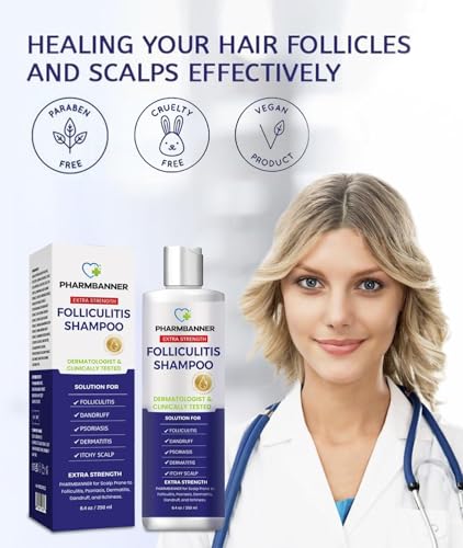 Anti-Fungal Shampoo for Folliculitis, Seborrheic Dermatitis, Scalp Psori
