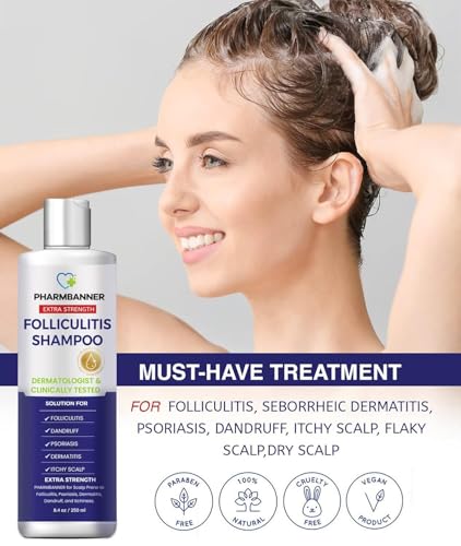 Anti-Fungal Shampoo for Folliculitis, Seborrheic Dermatitis, Scalp Psori