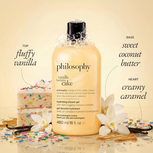 vanilla birthday cake shower gel 16 fl oz