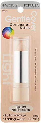 Gentle Full Coverage Concealer, Light Cover Concealer Stick, Eyes, Face, Dermatologist Tested (Packaging May Vary)