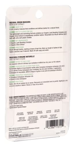 Organic Wear Lash-Boosting All Natural Mascara, Lifts, Lengthens, For Sensitive Eyes, Dermatologist Tested - Natural Origin Black
