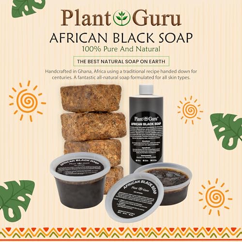 Raw African Black Soap 8 oz. Bar
