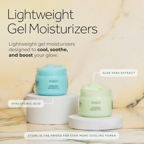POND’S Fresh Hydration Gel Moisturizer, 24HR Hydrating Face Moisturizer 