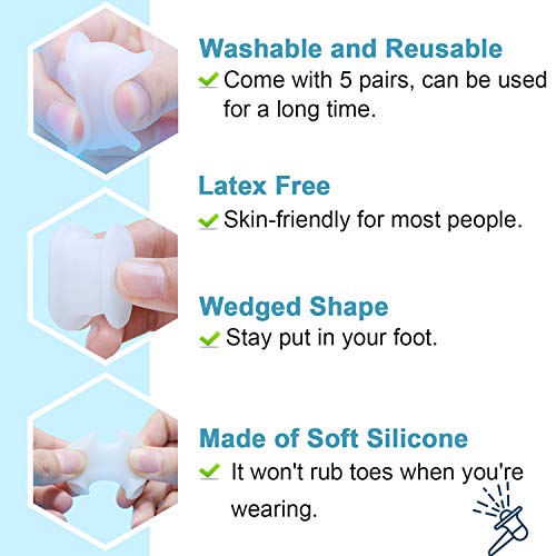 10 Pack Toe Spacers Separators