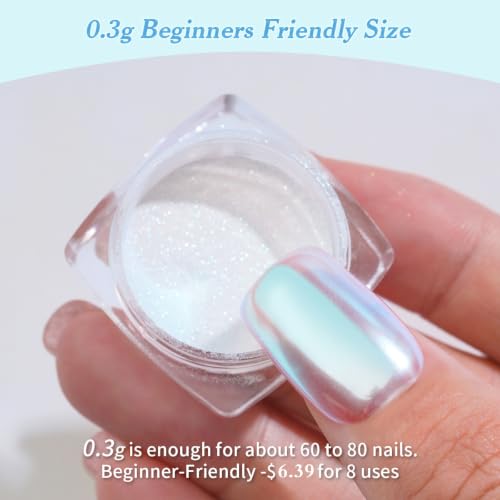Moonlight Chrome Nail Powder Unicorn Mermaid Aurora