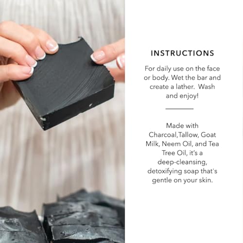 Clarifying Charcoal Tallow & Goat Milk Soap
