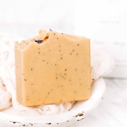 Lemon + Honey + Poppy Seed Tallow & Goat Milk Soap
