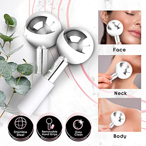 Ice Globes for Facials | Unbreakable Steel Cooling R