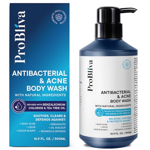 Antibacterial Body Wash for Body Acne & Breakouts, Back Acne, Body Odor & Razor Bumps, Daily Body Wash & Body Soap for Oily & Acne-Prone Skin, Men & Women (Body Wash)