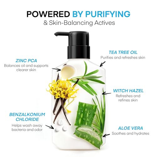 Antibacterial Body Wash for Body Acne & Breakouts, Back Acne, Body Odor & Razor Bumps, Daily Body Wash & Body Soap for Oily & Acne-Prone Skin, Men & Women (Body Wash)