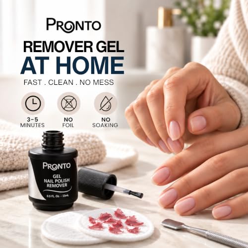 Gel Nail Polish Remover - Softens Soak-Off Gel in 3-5 Minutes for Easy Scrape-Off