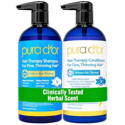 Hair Thinning Therapy Biotin Shampoo & Conditioner Set, 16oz x2