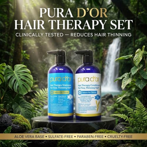 Hair Thinning Therapy Biotin Shampoo & Conditioner Set, 16oz x2