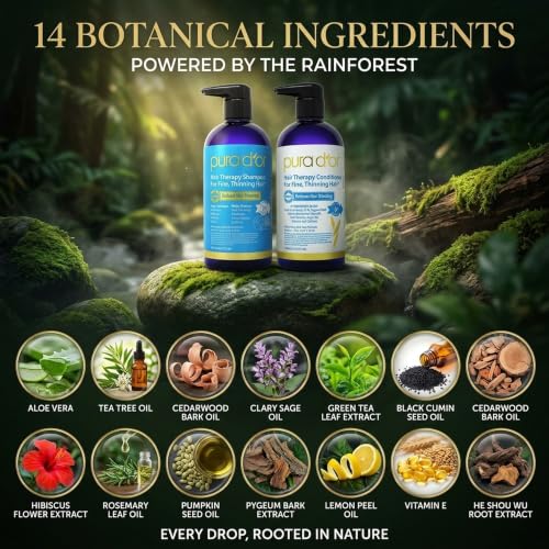 Hair Thinning Therapy Biotin Shampoo & Conditioner Set, 16oz x2