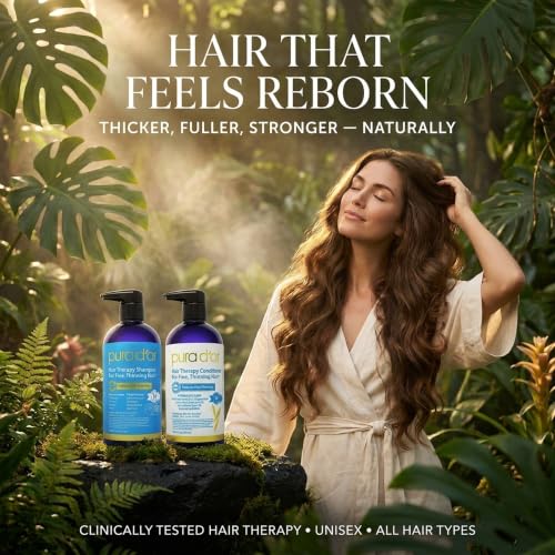 Hair Thinning Therapy Biotin Shampoo & Conditioner Set, 16oz x2