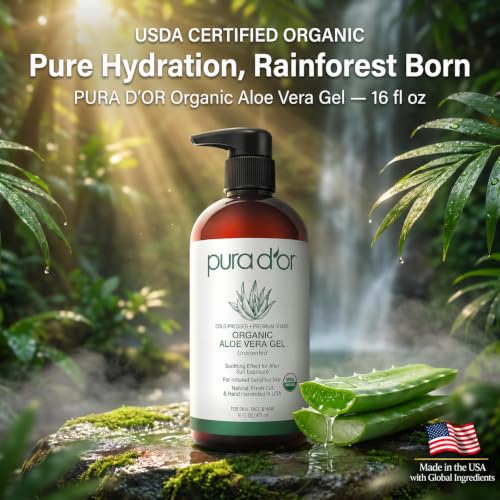 Organic Aloe Vera Gel, Unscented