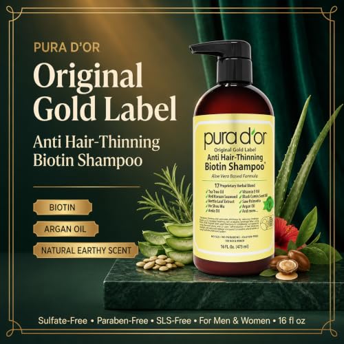Original Gold Label Anti-Hair Thinning Biotin Shampoo, 16oz