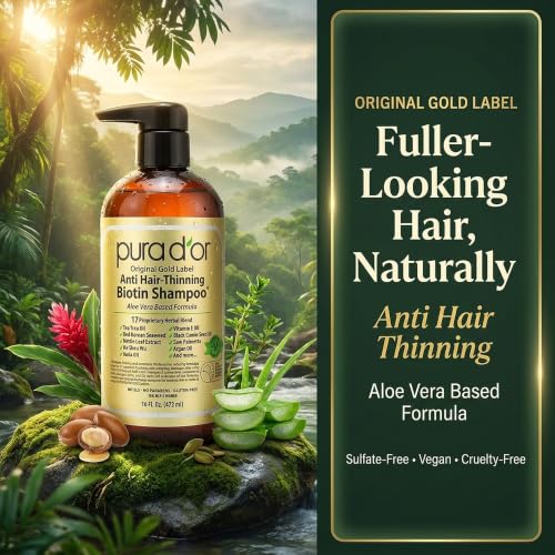 Original Gold Label Anti-Hair Thinning Biotin Shampoo, 16oz