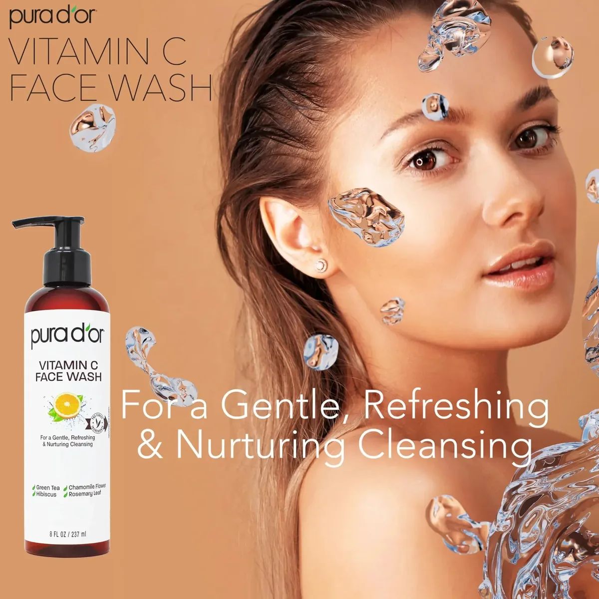 8 Oz Vitamin C Face Wash - All Skin Types
