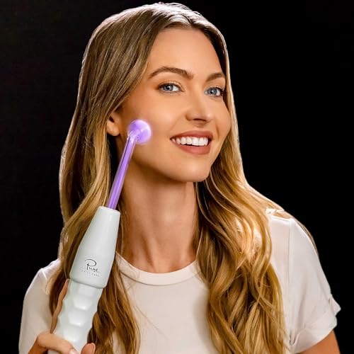 NuDerma Clinical Portable Skin Therapy Wand with 6 Fusion Neon Argon