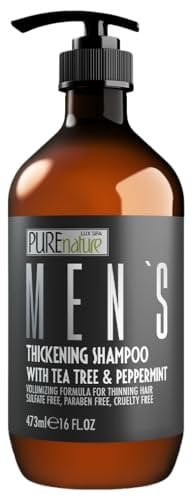 Professional Formula for Thin and Fine Hair Men - Strengthening Paraben Free Shampoo - 16