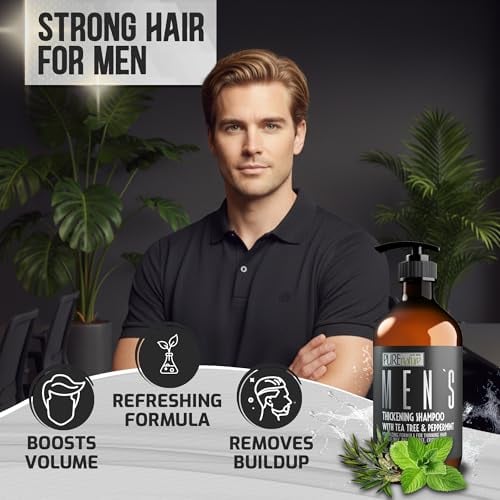 Professional Formula for Thin and Fine Hair Men - Strengthening Paraben Free Shampoo - 16