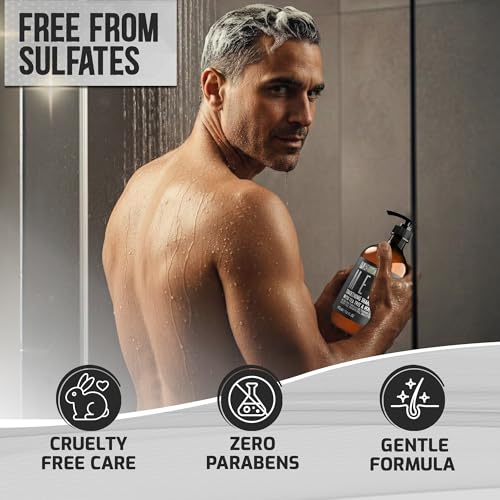 Professional Formula for Thin and Fine Hair Men - Strengthening Paraben Free Shampoo - 16