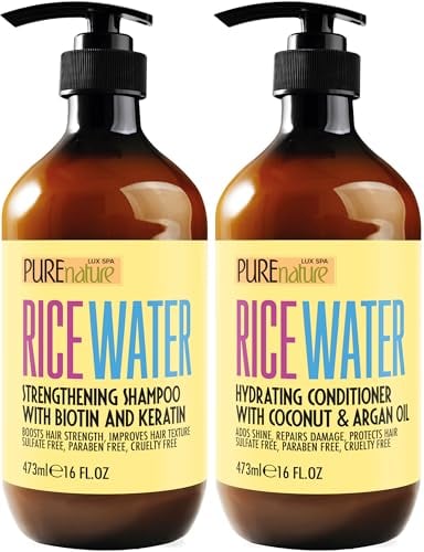 Rice Water Shampoo Conditioner Set