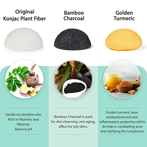 Konjac Sponge Activated Charcoal