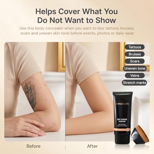 Waterproof Tattoo Cover Up Makeup with Brush