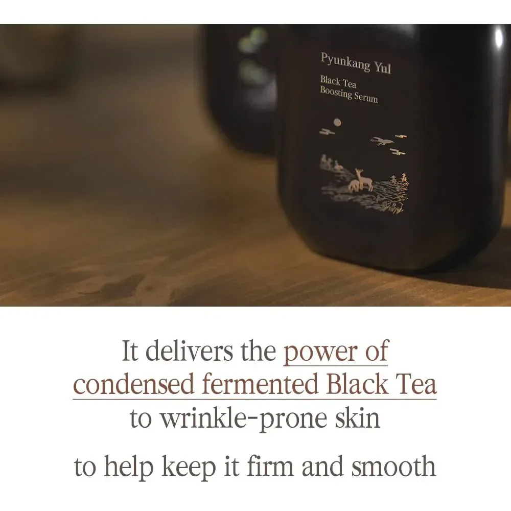 PKY Black Tea Boosting Serum for Anti-Aging (1.52 Fl. Oz, 45ml)