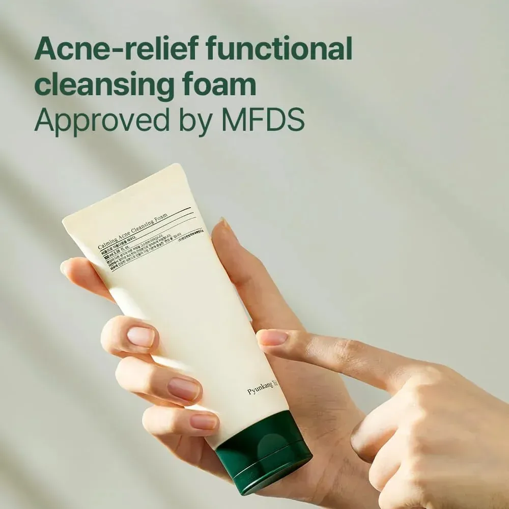 PKY Calming Cleansing Foam with Cica, Tea Tree Extract 3.38 Fl.oz