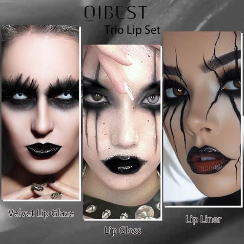 3-in-1 Black Lipstick Set
