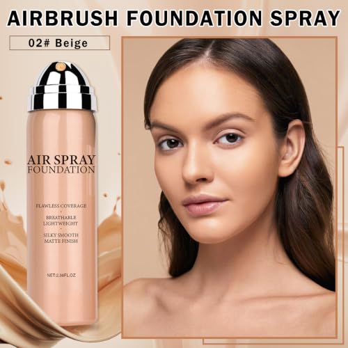 Air Brush Makeup Foundation for Mature Skin (02 Beige)