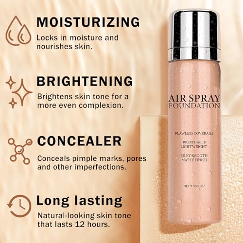 Air Brush Makeup Foundation for Mature Skin (02 Beige)