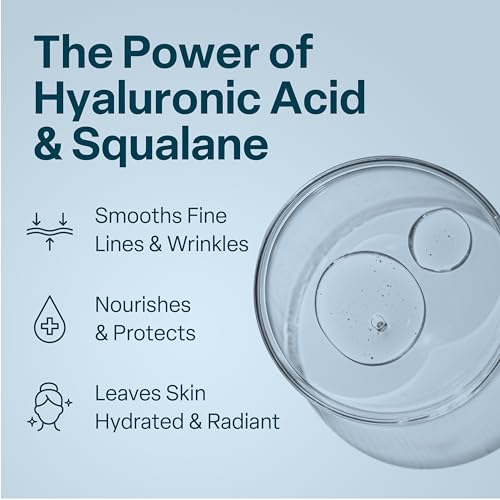 Squalane + Hyaluronic Acid Cream - Daily Face Moisturizer
