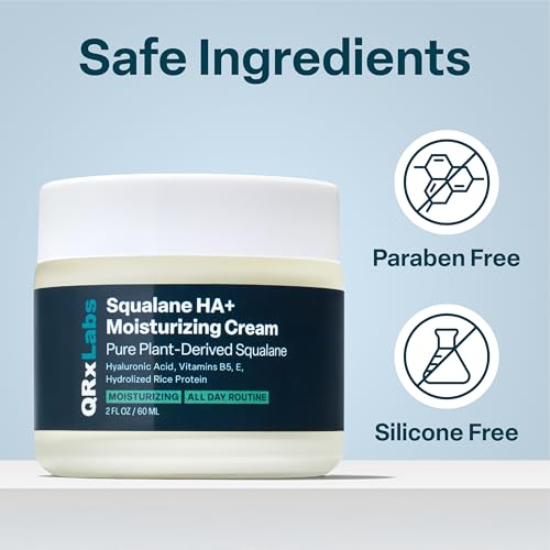 Squalane + Hyaluronic Acid Cream - Daily Face Moisturizer