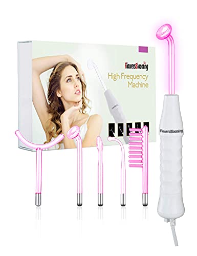 High Frequency Facial Wand Machine with 5 Argon Parts