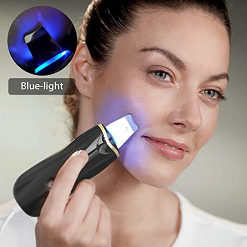 Qukot Ultrasonic Skin Scrubber Spatula Blue-Light Blackhead Remover