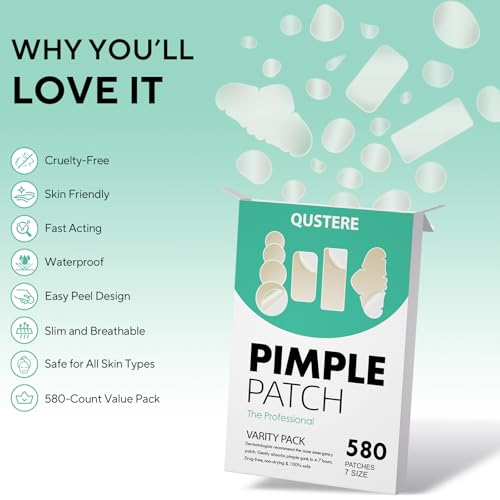 580 Count Large Hydrocolloid Acne Patches