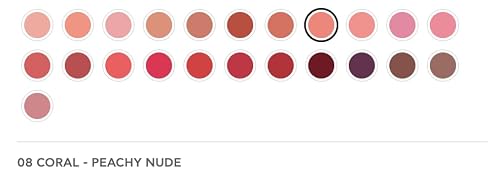 Professional Lipstick Velvet 08 Coral Peachy Nude