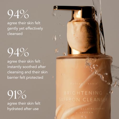 RANAVAT Brightening Saffron Cleanse & Glow Duo with Brightening Saffron Serum and Saffron Turmeric Cleanser for Radiant Hydrated Skin